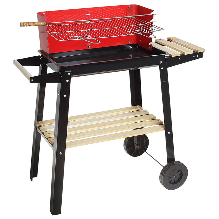 Барбекю со столешницей на колесиках
